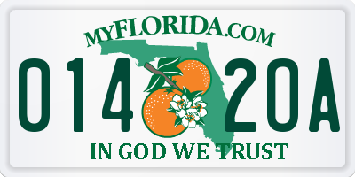 FL license plate 0142OA