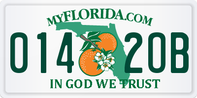 FL license plate 0142OB