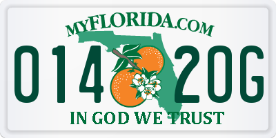 FL license plate 0142OG