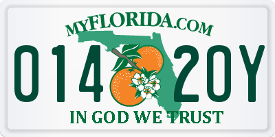FL license plate 0142OY