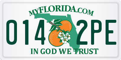 FL license plate 0142PE