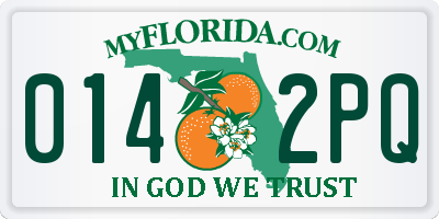 FL license plate 0142PQ