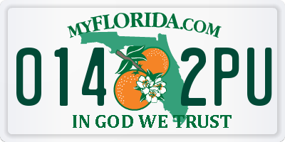 FL license plate 0142PU