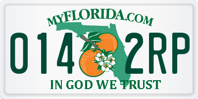FL license plate 0142RP