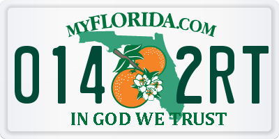 FL license plate 0142RT