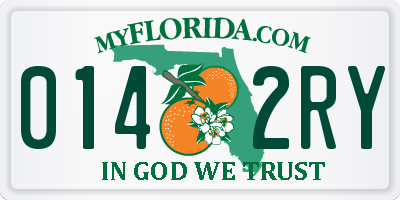 FL license plate 0142RY
