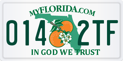 FL license plate 0142TF