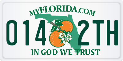 FL license plate 0142TH