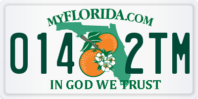FL license plate 0142TM