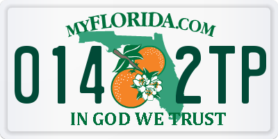 FL license plate 0142TP