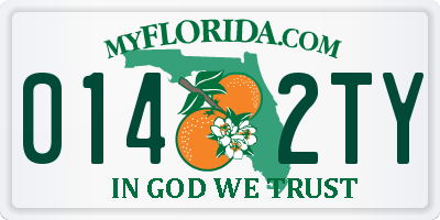 FL license plate 0142TY