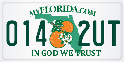 FL license plate 0142UT