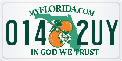 FL license plate 0142UY