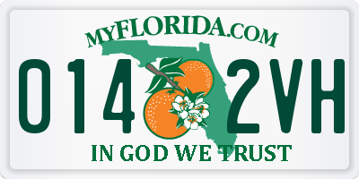FL license plate 0142VH