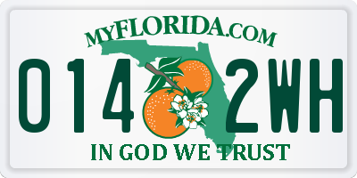FL license plate 0142WH