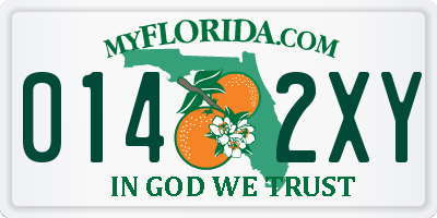 FL license plate 0142XY