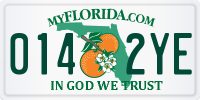 FL license plate 0142YE