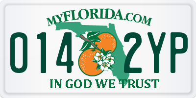 FL license plate 0142YP