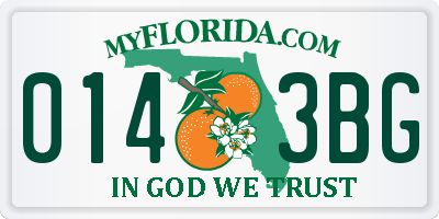 FL license plate 0143BG