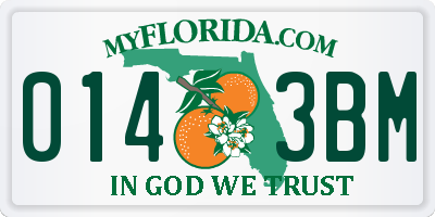 FL license plate 0143BM
