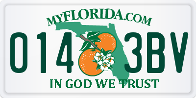 FL license plate 0143BV