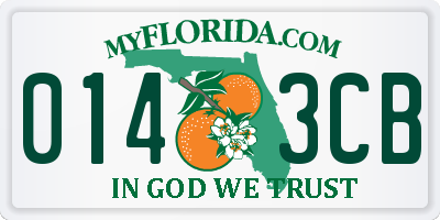 FL license plate 0143CB