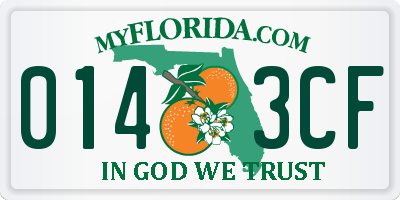 FL license plate 0143CF