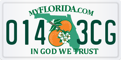 FL license plate 0143CG
