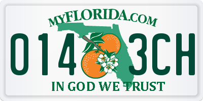 FL license plate 0143CH