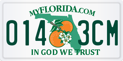 FL license plate 0143CM