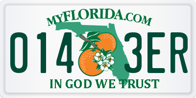 FL license plate 0143ER