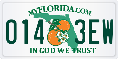 FL license plate 0143EW