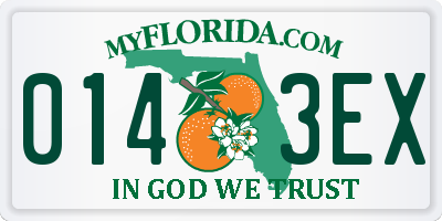 FL license plate 0143EX