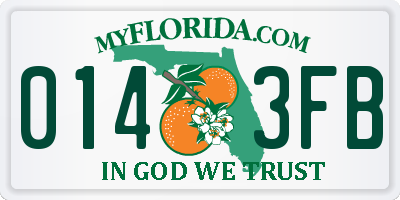 FL license plate 0143FB