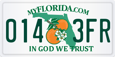 FL license plate 0143FR