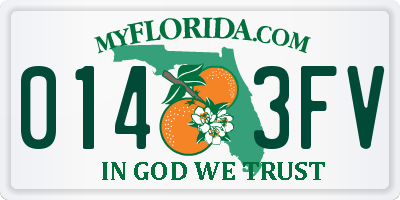 FL license plate 0143FV