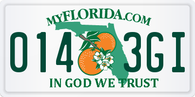FL license plate 0143GI