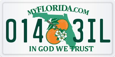 FL license plate 0143IL
