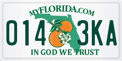 FL license plate 0143KA