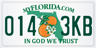 FL license plate 0143KB