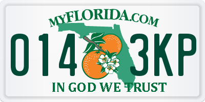 FL license plate 0143KP