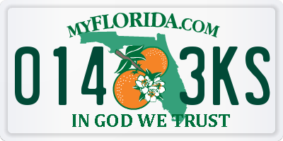 FL license plate 0143KS