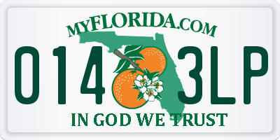 FL license plate 0143LP