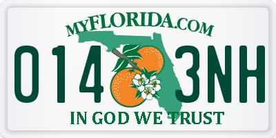 FL license plate 0143NH