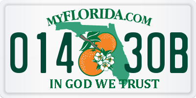 FL license plate 0143OB