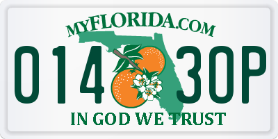 FL license plate 0143OP