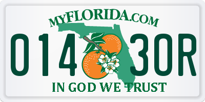 FL license plate 0143OR