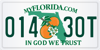 FL license plate 0143OT