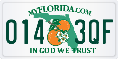 FL license plate 0143QF