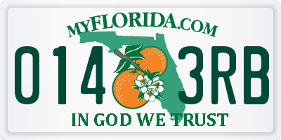 FL license plate 0143RB